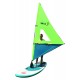 Rolling sail for paddleboard YELLOW/BLUE WITH WINDOW